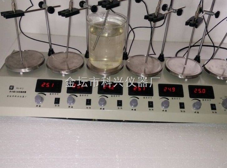 HJ-6D多头磁力加热搅拌器图片