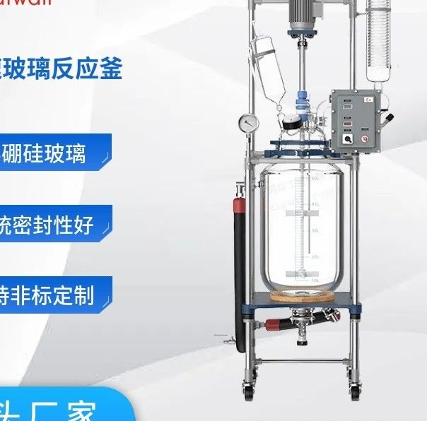 GR-50Ex变频调速双层玻璃反应釜50L图片