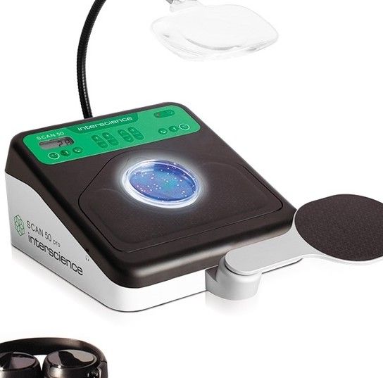 Scan 50 pro interscience带扶手的手动菌落计数器图片
